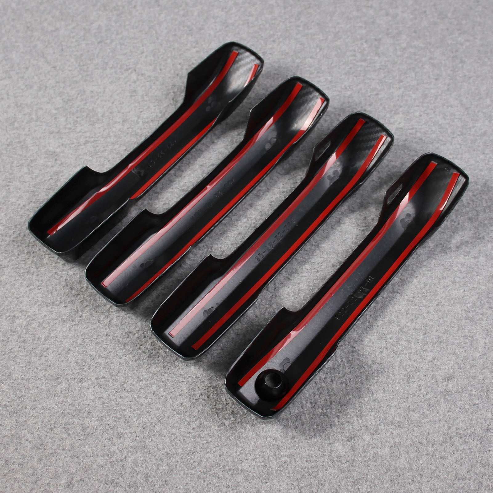 Toyota Tundra 2022 2023 Exterior Door Handle Bowl Cover Trims Carbon Fiber Pattern (Door Handle Cover)