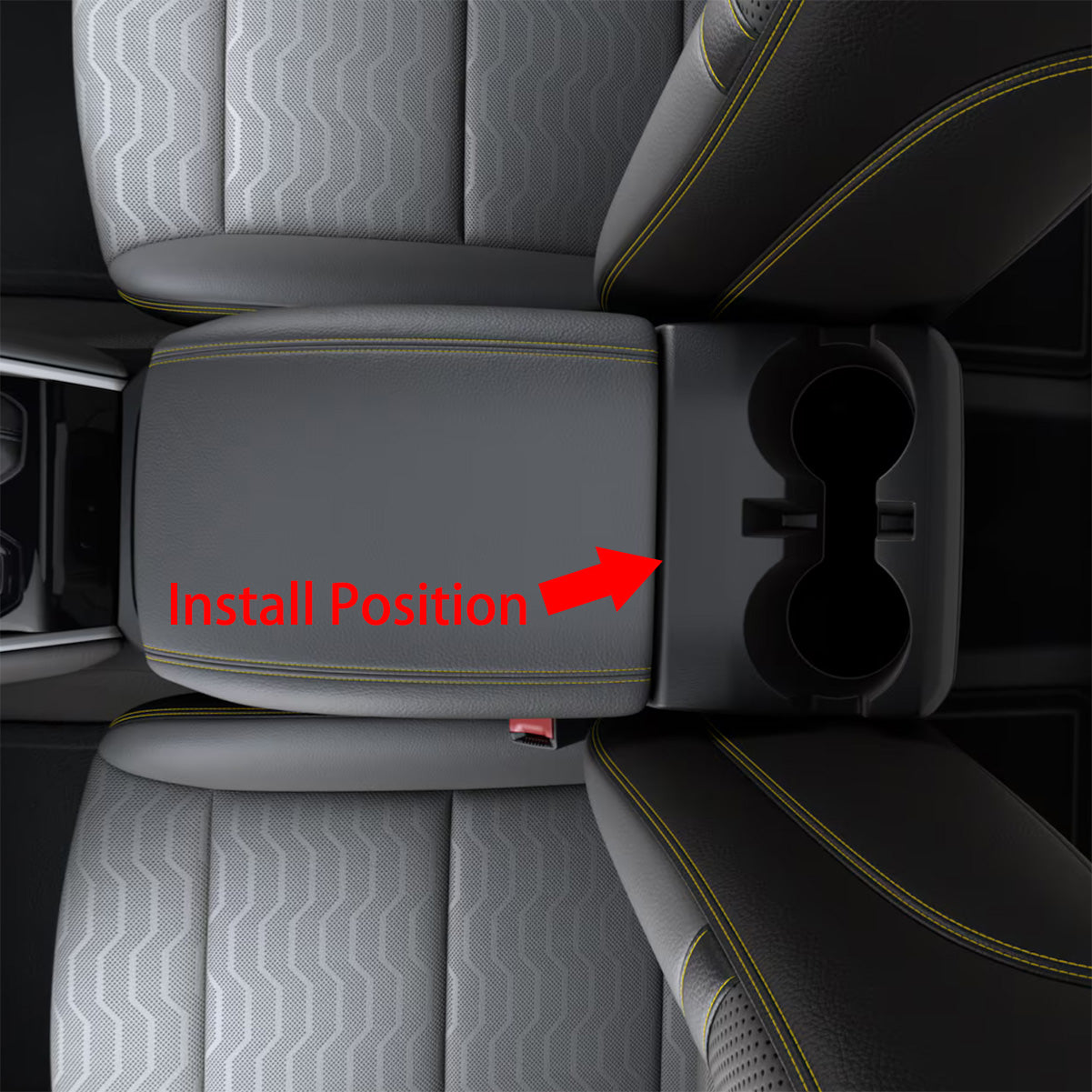 Fit for Chevrolet Chevy New Colorado 2024 2025 Rear Seat Cup Holder Cover Trim