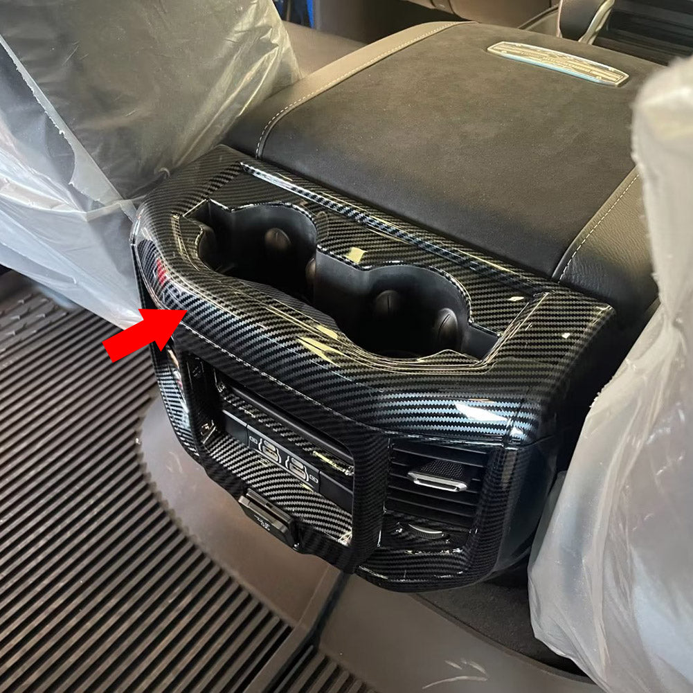 For Toyota Dodge 2023 New Ram 1500 Interior Rear Seat Cup Holder Cover Trim