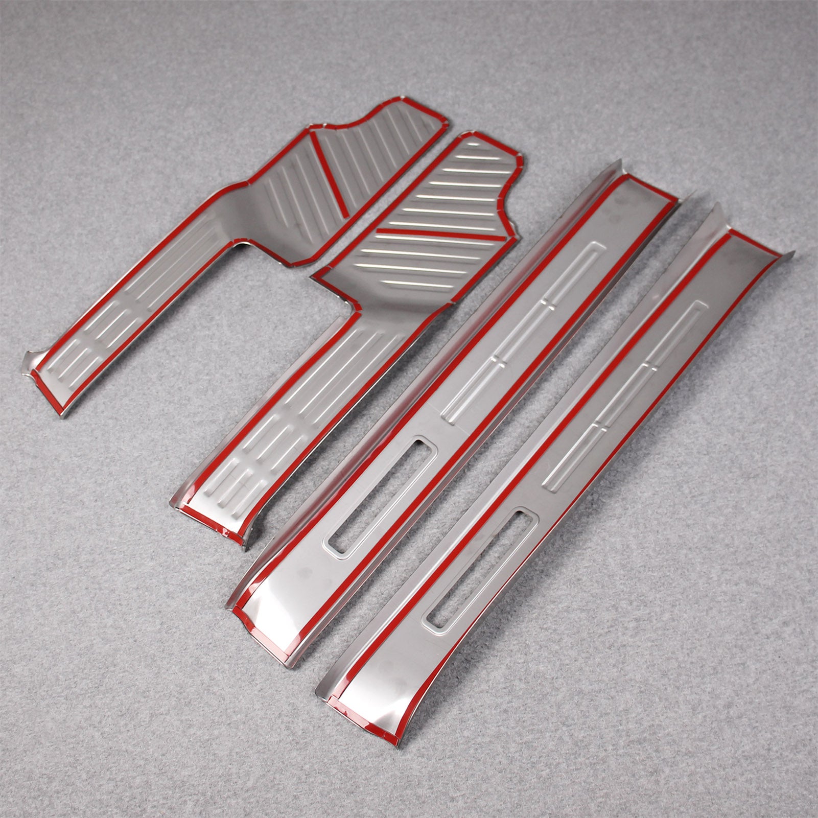 Fit for Lexus New GX GX550 Inside Door Sill Scuff Plate Guard Cover Trims Stainless Steel