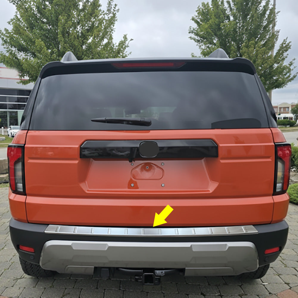 Fit for Honda New Passport 2025 2026 Rear Outside Bumper Sill Plate Guard Cover Trim Stainless Steel