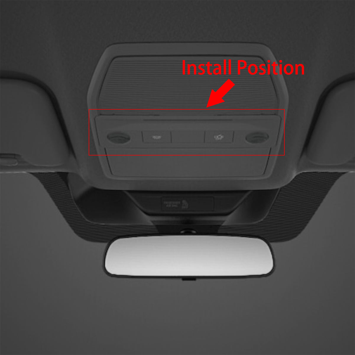 Fit for Nissan New Kicks SV/SR 2025 2026 Front Reading Light Ceilling Map Frame Trim