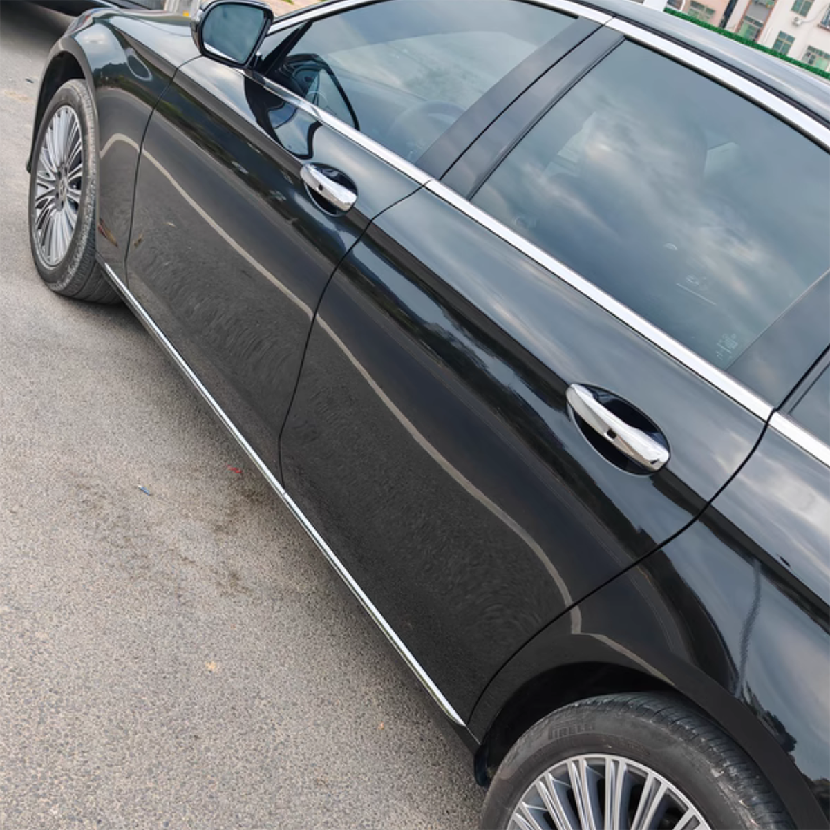 Fit  for Mercedes-Benz New GLC GLC300 X254 2023 2024 2025 2026 Door Handle Cover Trims with Smart Keyhole