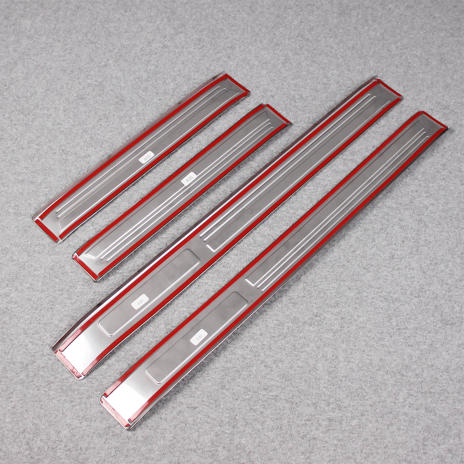 Fit for Lexus New GX GX550 / Toyota Land Cruise LC250 2024 2025 2026 Outside Door Sill Scuff Plate Guard Cover Trims Stainless Steel