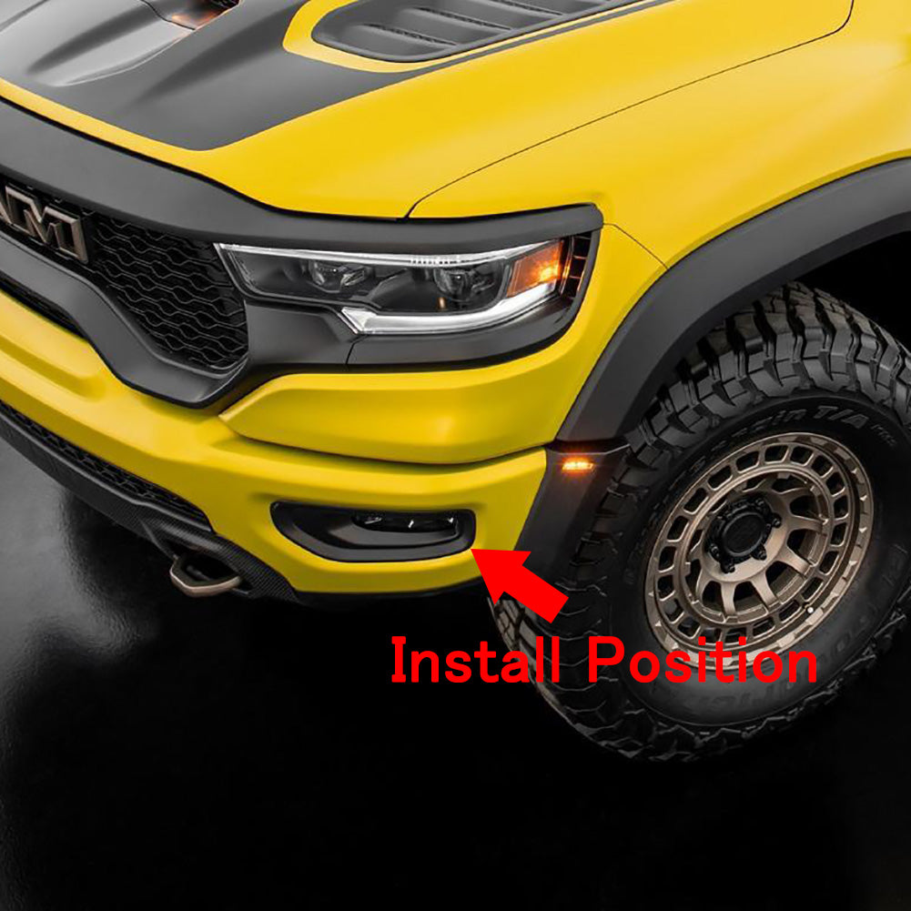 For Dodge 2023 New Ram 1500 Truck Front Fog Light Lamp Cover Trims