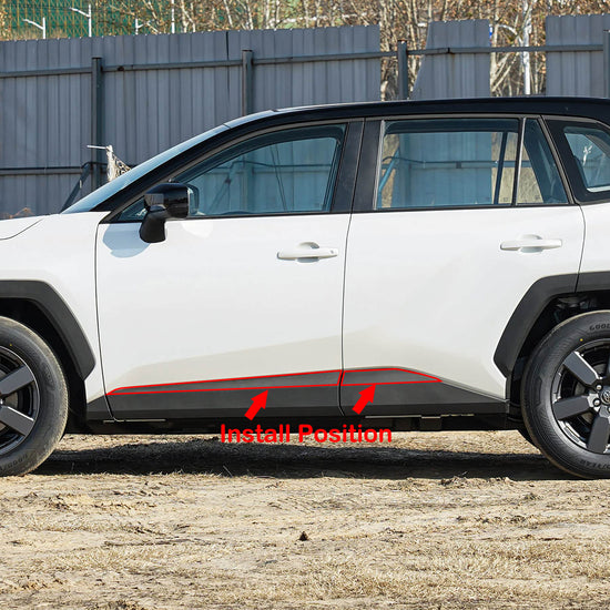 Fit for Toyota New RAV4 2026 Body Side Door Molding Guard Cover Trims