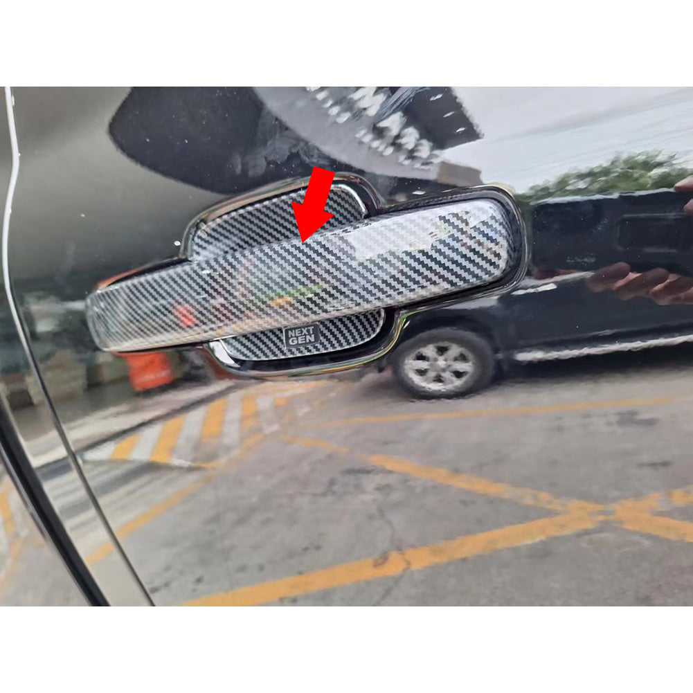Fit for Ford Ranger 2024 Door Handle Cover Trims Carbon Fiber Pattern (Without Keyless Entry System)