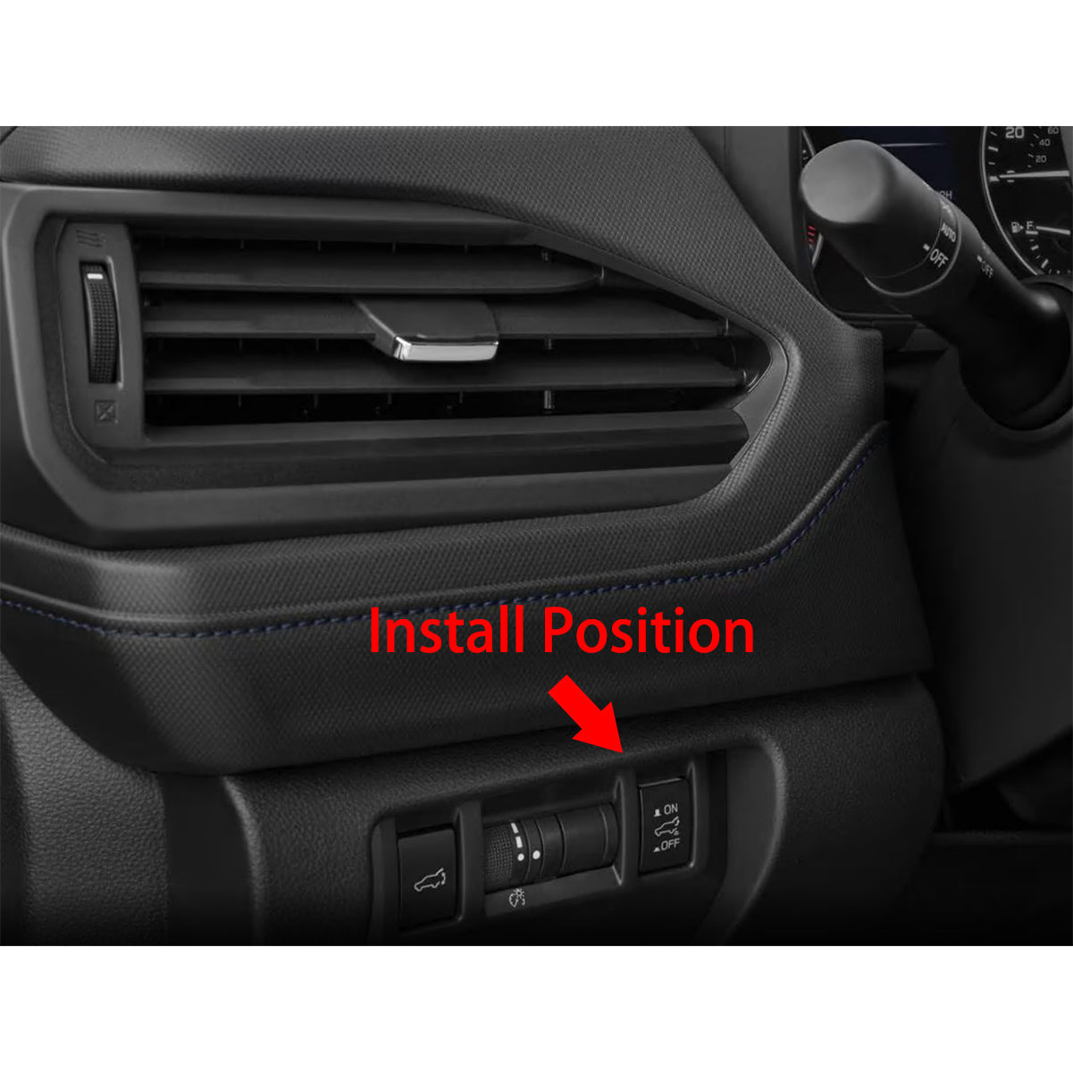 Fit for Subaru New Forester 2025 Headlight Lamp Switch Control Odometer Button Cover Trim