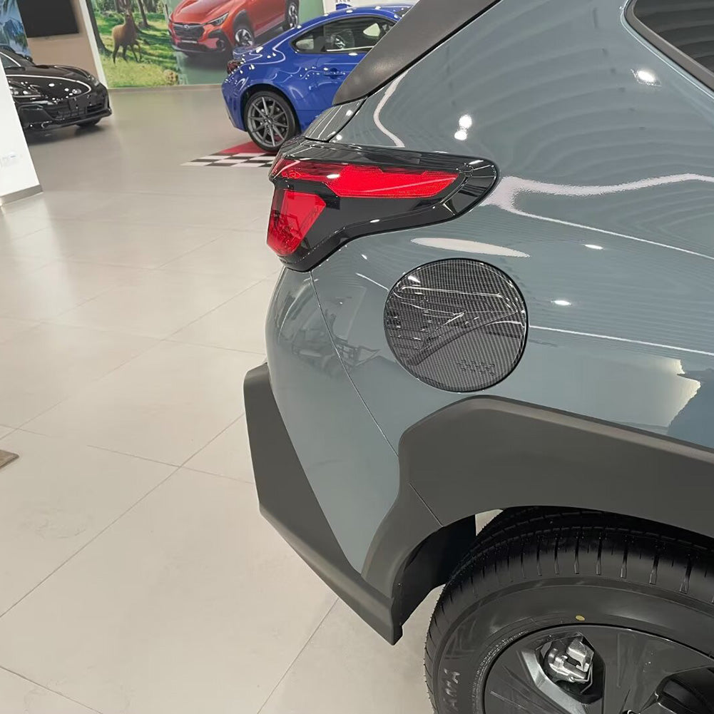 Fit for Subaru Crosstrek 2024 Fuel Gas Tank Cap Cover Trim Carbon Fiber Pattern