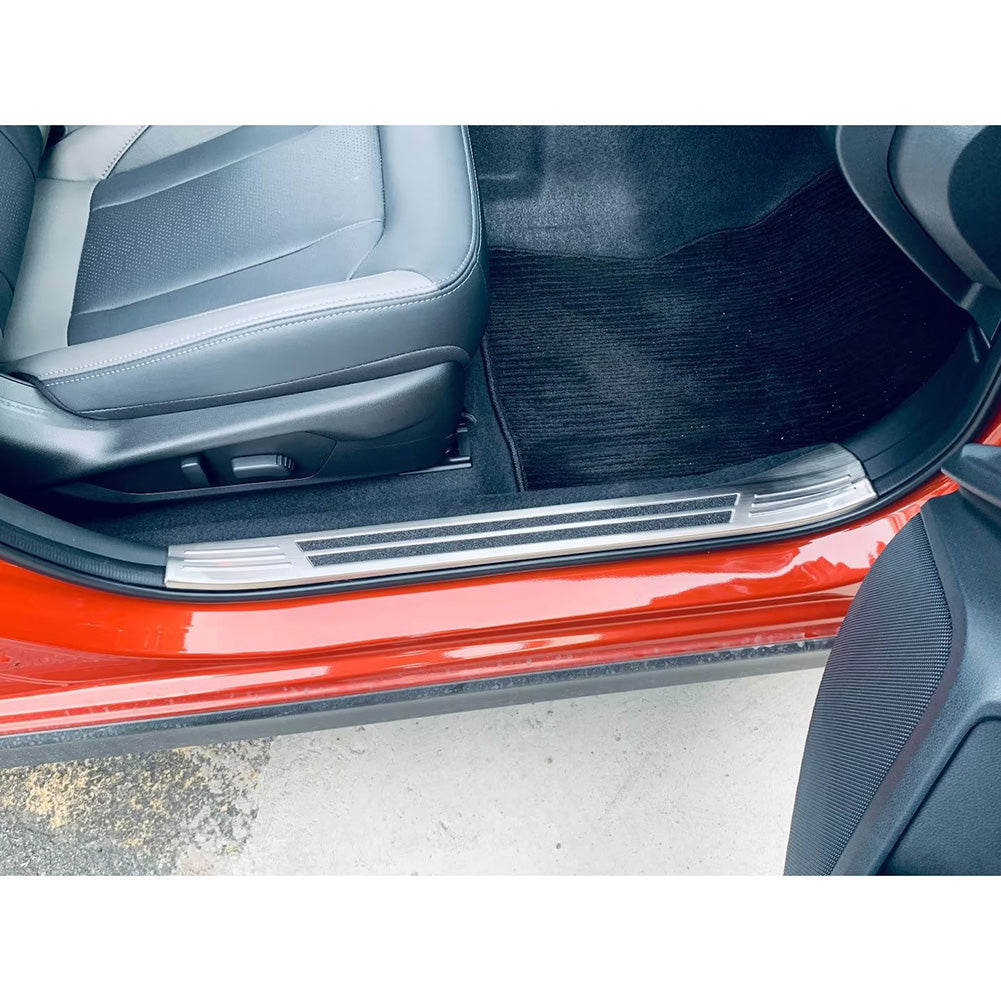 Fit for Subaru New Crosstrek 2024 Inside Door Sill Scuff Plate Guard Cover Trim Stainless Steel