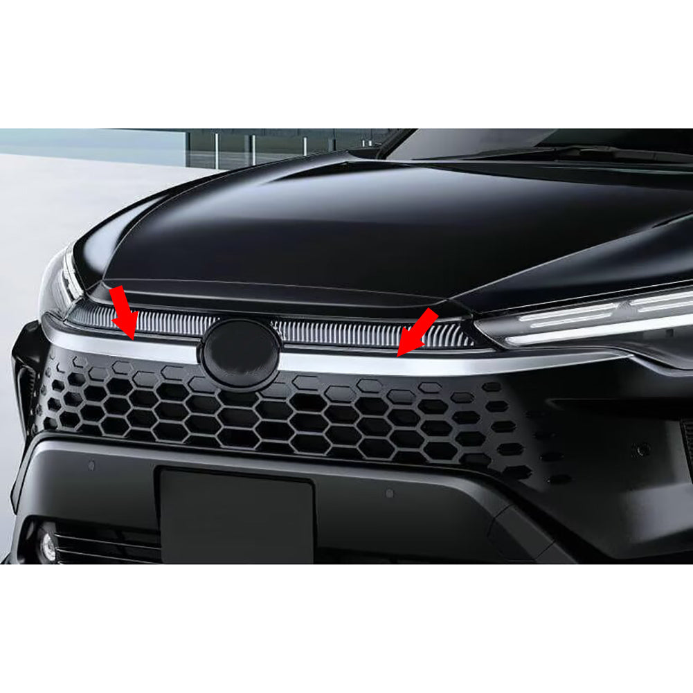 Fit for Toyota New Corolla Cross Hybrid 2025 2026 Front Grill Grilled Cover Trims