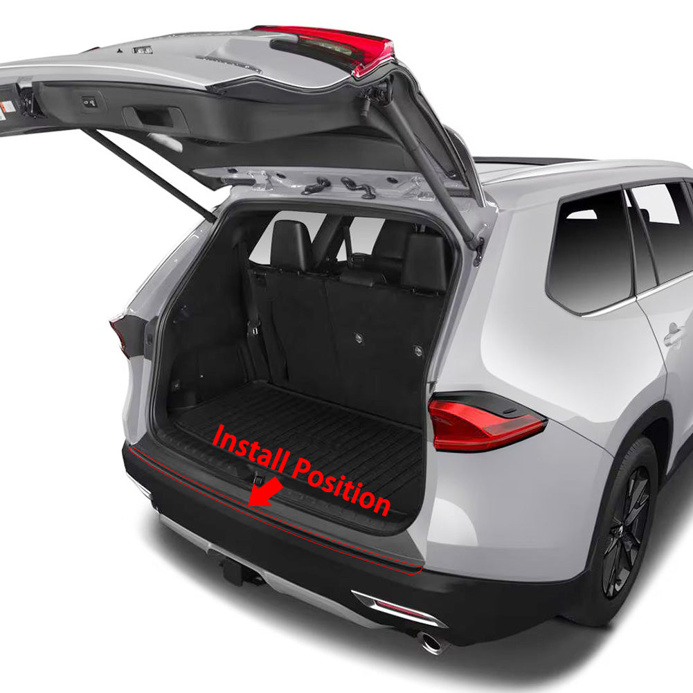 Fit for Toyota New Grand Highlander 2024 2025 2026 Rear Outside Bumper Sill Plate Guard Cover Trim Stainless Steel