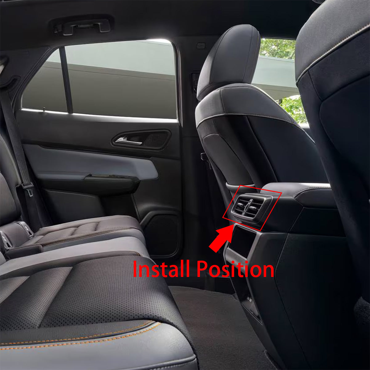 Fit for Honda Prologue 2024 2025 2026 Interior Rear Seat Air Condition Vent Outlet Cover Trim