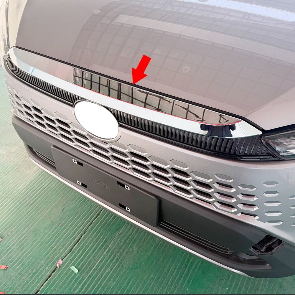 Fit for Toyota New Corolla Cross Hybrid 2025 2026 Chrome Front Hood Grill Cover Bonnet Trim