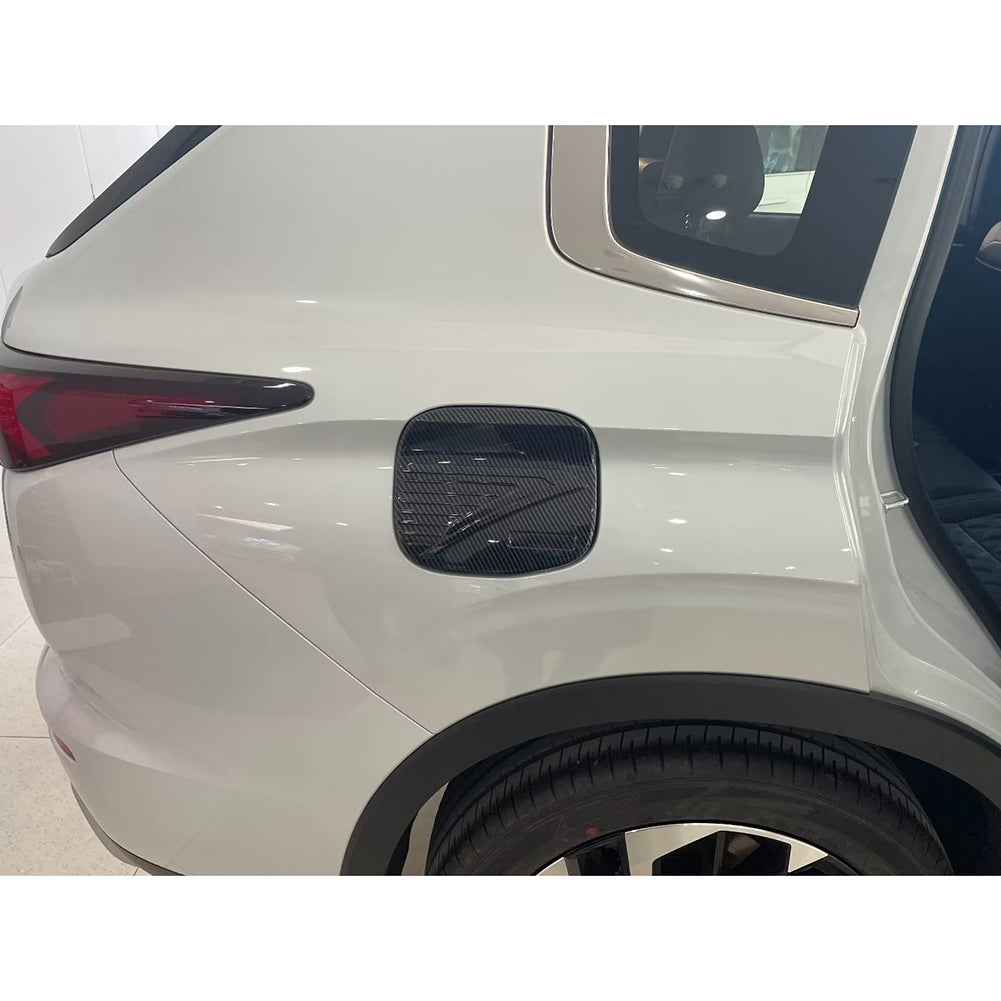 Mitsubishi New Outlander 2022 2023 Fuel Gas Tank Cap Cover Trim Carbon Fiber Pattern