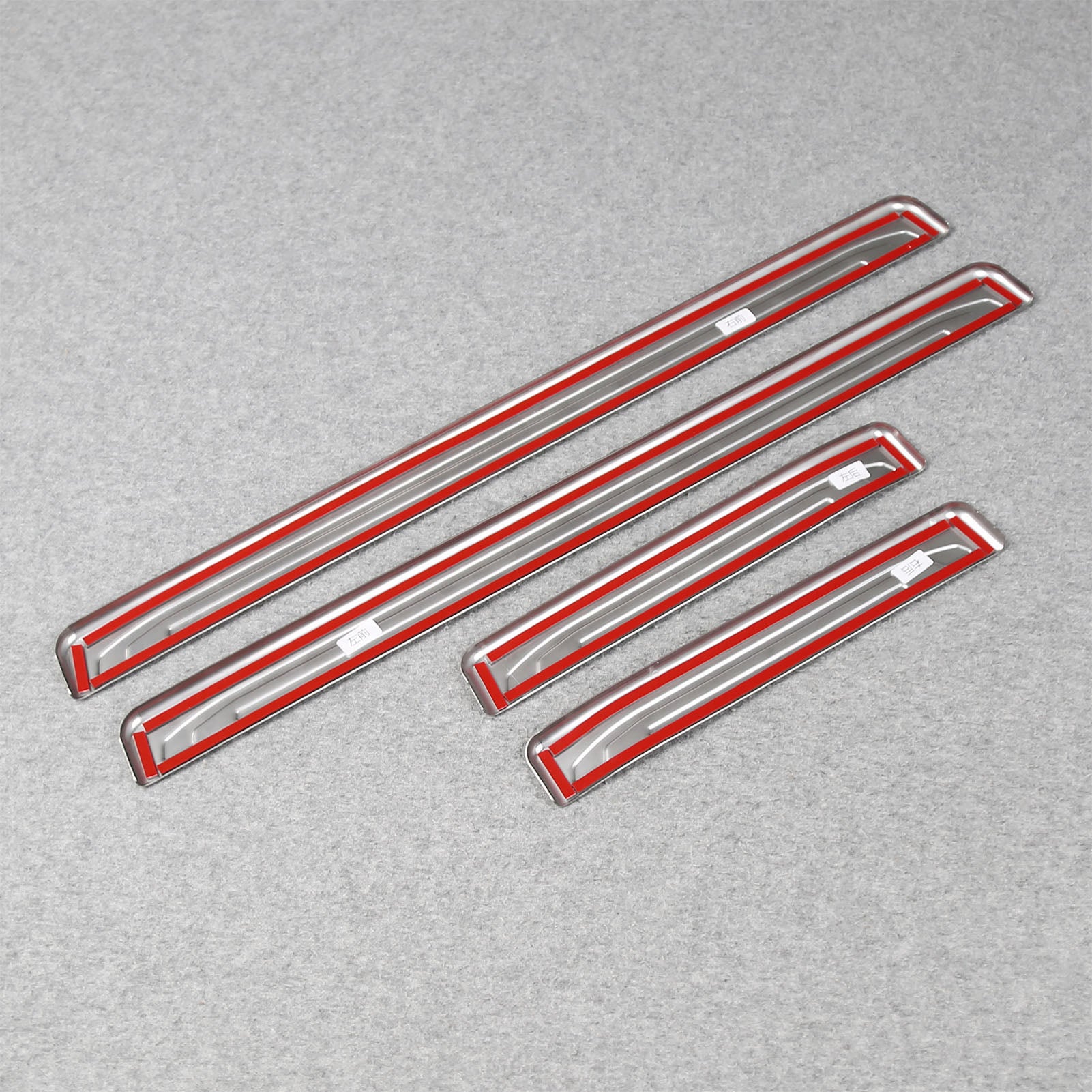 Fit for Toyota 4Runner 2025 2026 Outside Door Sill Scuff Plate Guard Cover Trims Stainless Steel