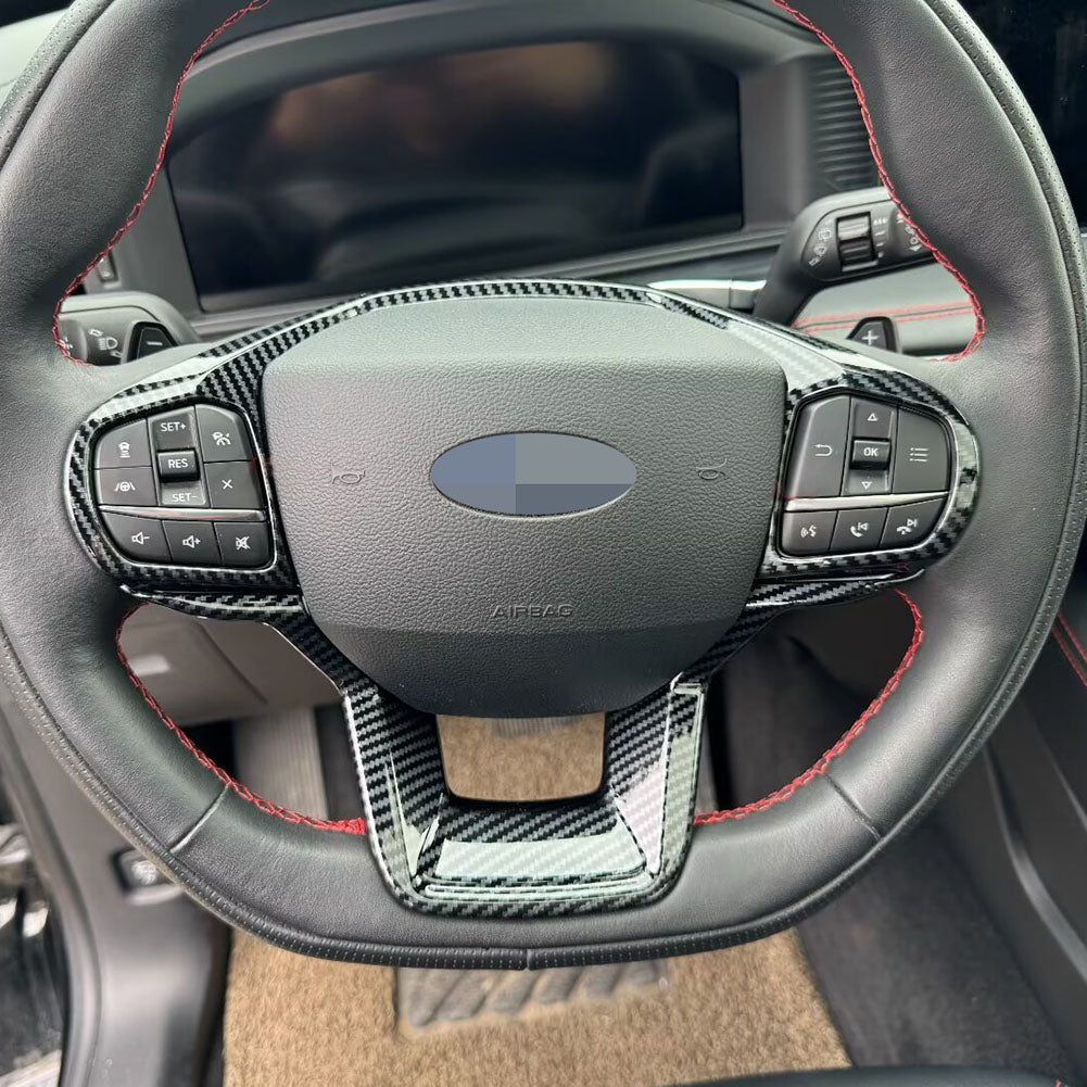 Fit for Ford Explorer 2023 2024 2025 Wheel Steering Trim Panel Cover Trims ABS