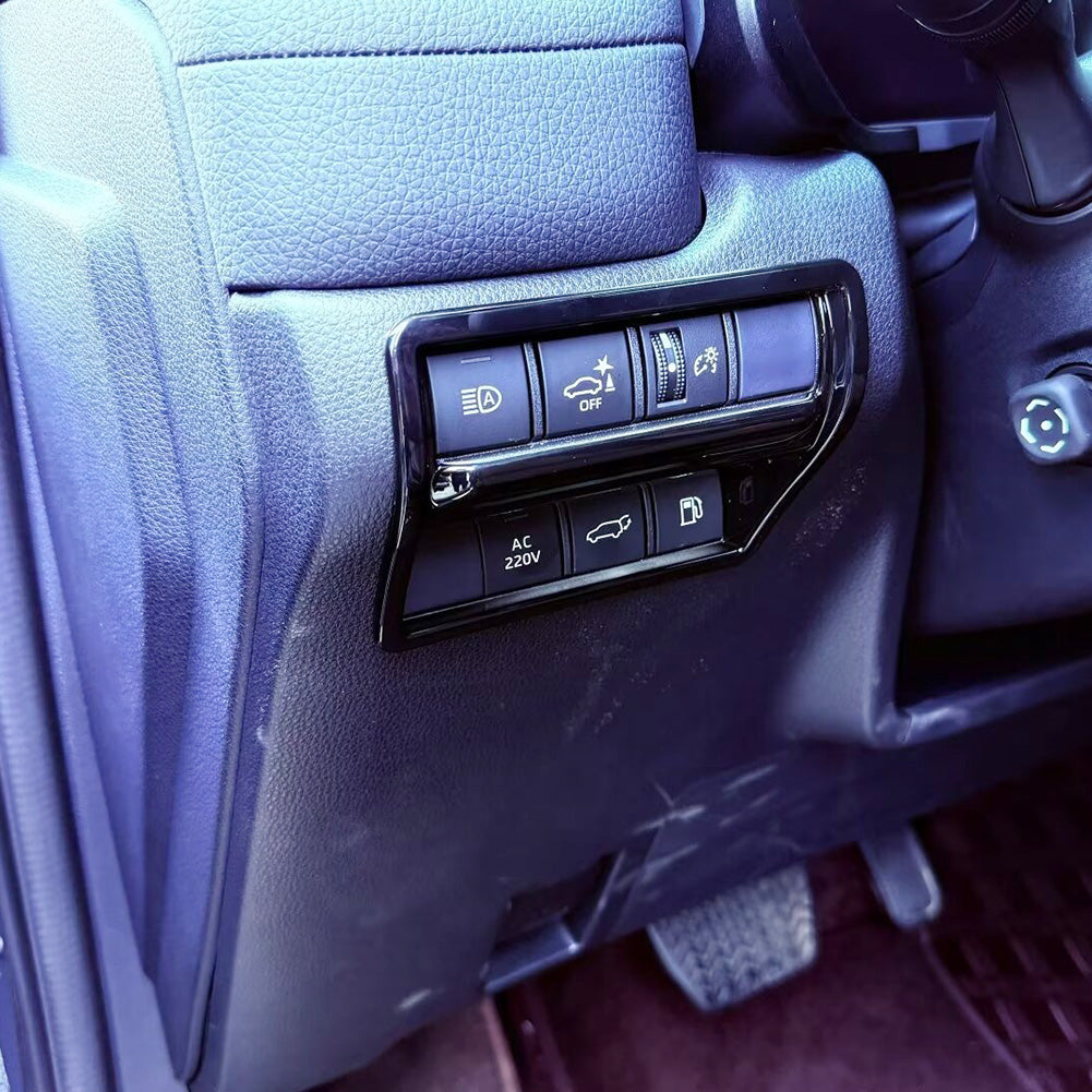 Fit for Toyota New Land Cruiser LC250 2024 2025 2026 Headlight Lamp Switch Control Odometer Button Cover Trims