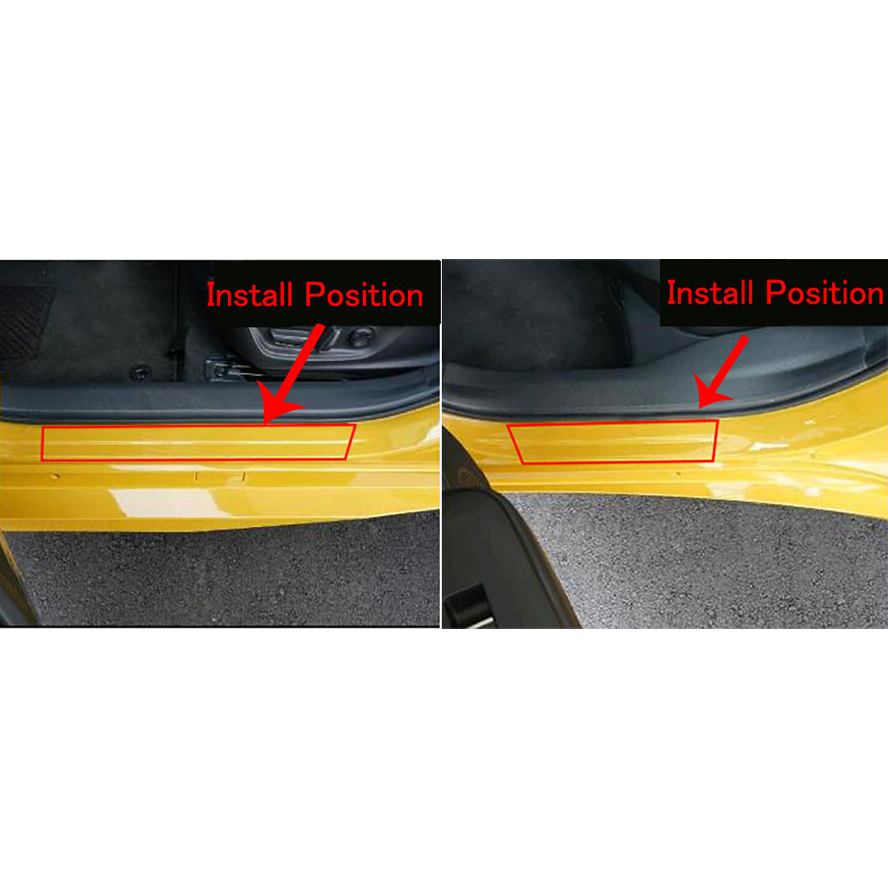 Fit for Toyota New Prius 2023 2024 2025 2026 Outside Door Sill Scuff Plate Guard Cover Trim Sport Style Stainless Steel