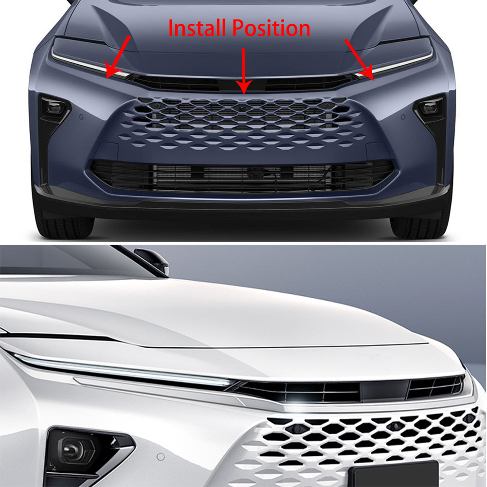 Fit for Toyota Crown Signia 2025 2026 Front Upper Grill Grille Mesh Molding Cover Trims