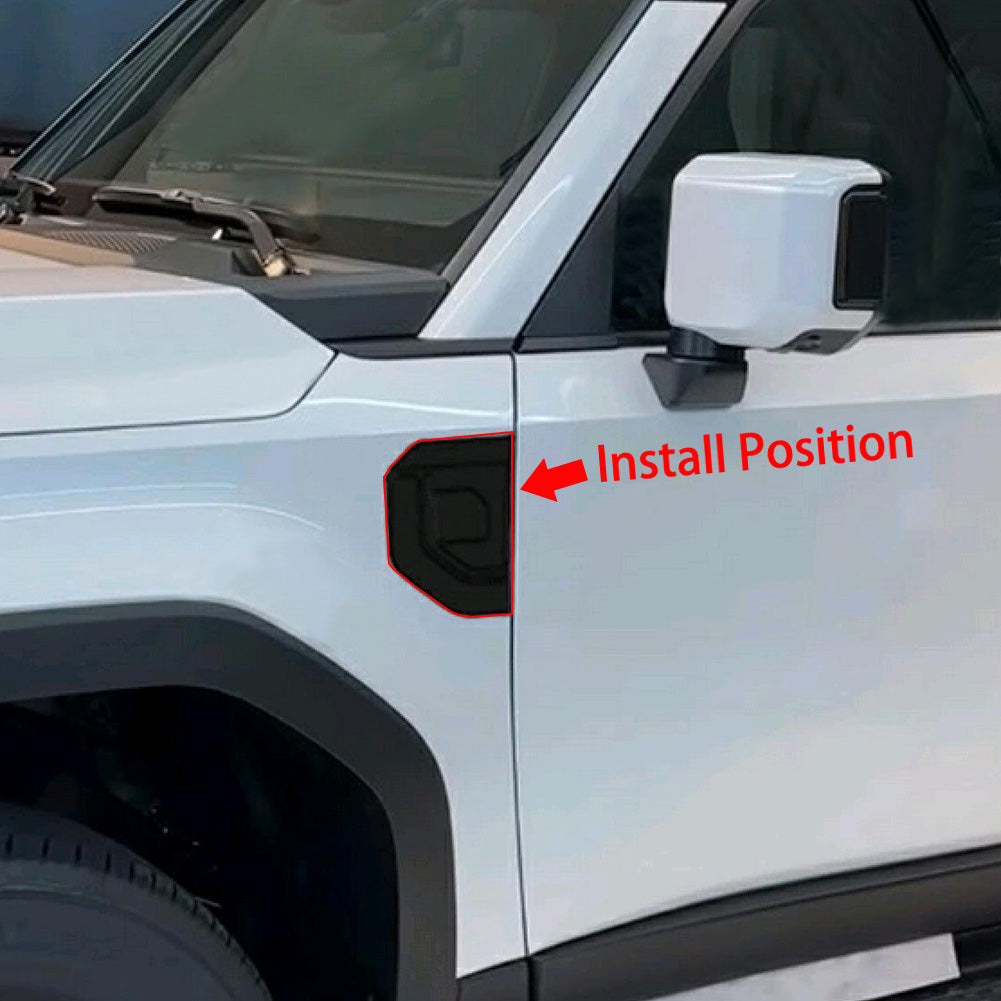 Fit For Toyota New Land Cruiser LC250 2024 2025 2026 Front Side Fender Sticker Vents Air Outlet Cover Trim