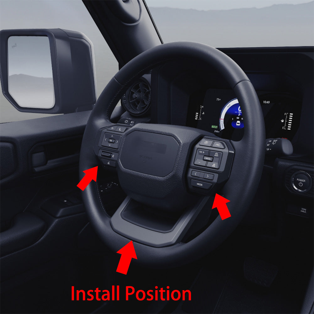 Fit for Toyota New Land Cruiser LC250 2024 2025 2026 Wheel Steering Trim Panel Cover Trims