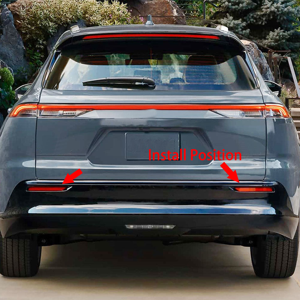 Fit for Toyota Crown Signia 2025 2026 Rear Fog Light Cover Trims Chrome