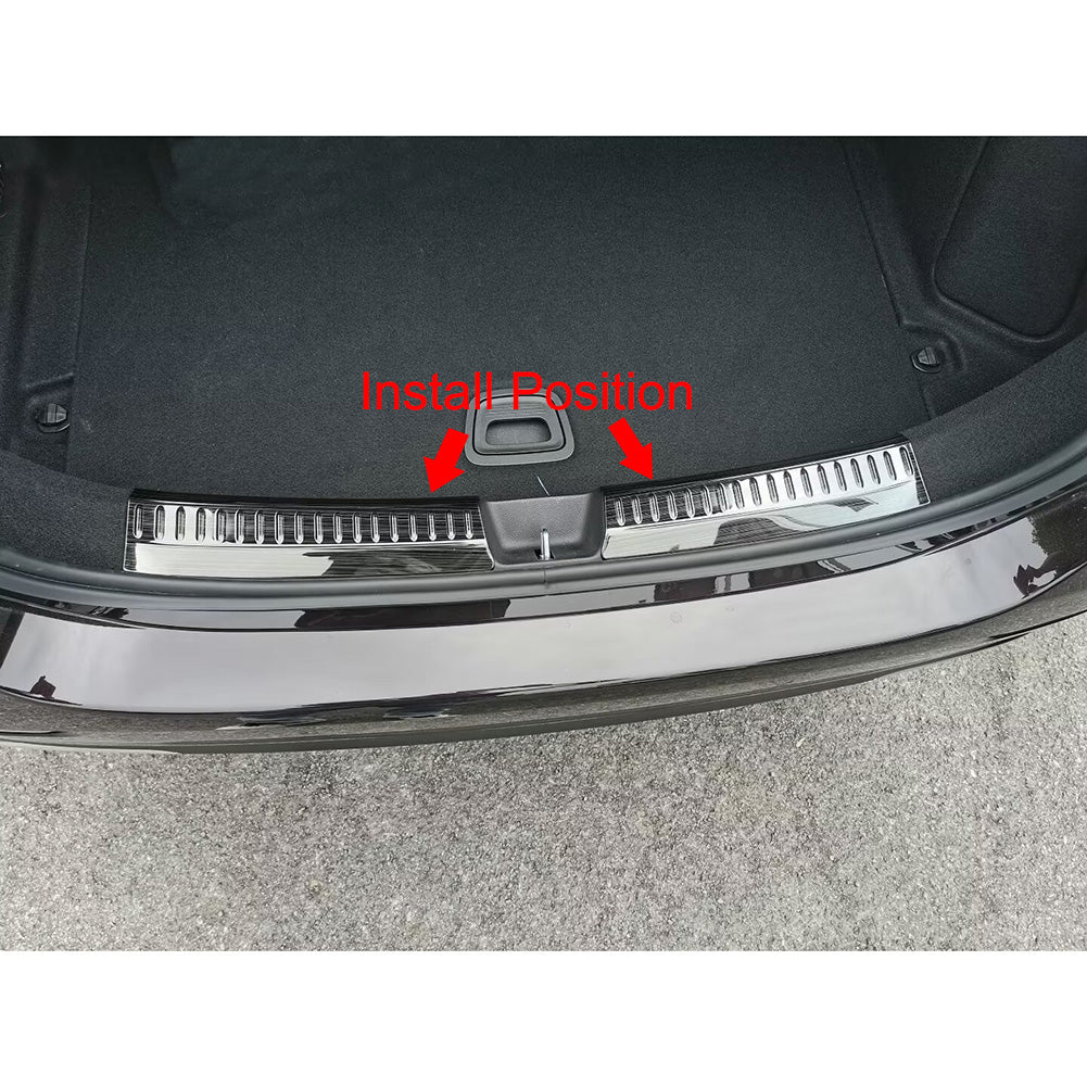 Fit for Mercedes-Benz Eclass E-Class 2023 2024 2025 W214 E200 E300 E450 Rear Interior Bumper Sill Plate Guard Cover Trim