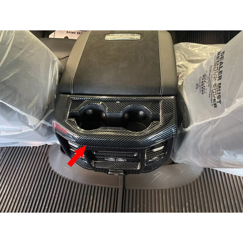 For Toyota Dodge 2023 New Ram 1500 Interior Rear Seat Cup Holder Cover Trim