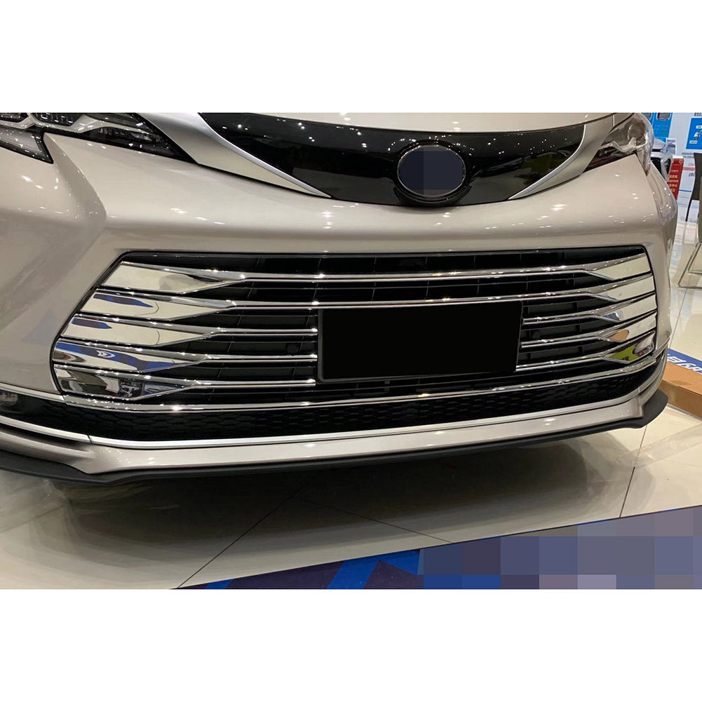 Fit For Toyota New Sienna 2021 2022 2023 Front Grill Grille Cover Trim Trims Chrome ABS