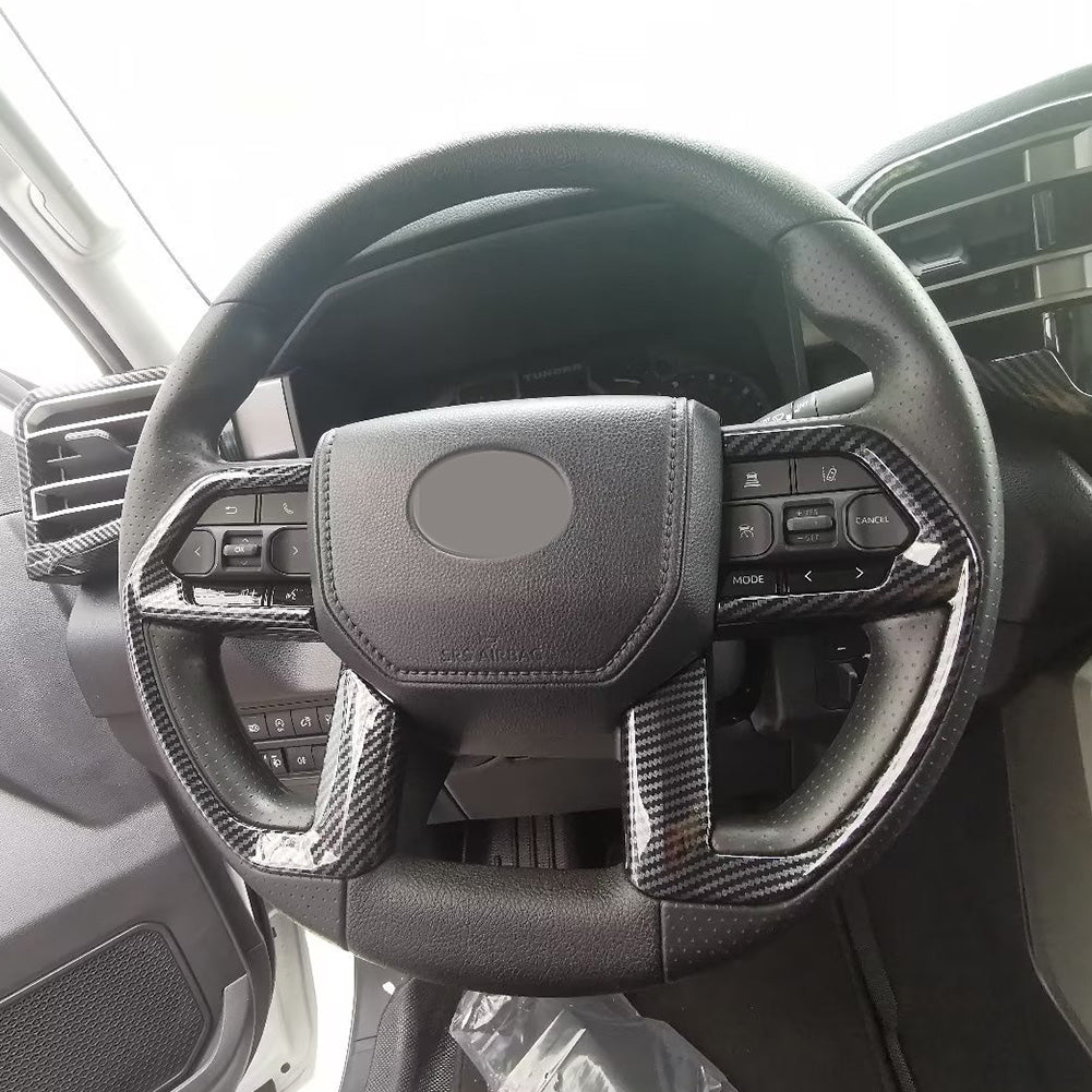 Fit for Toyota Tundra 2022 2023 Wheel Steering Trim Panel Cover Trims ABS