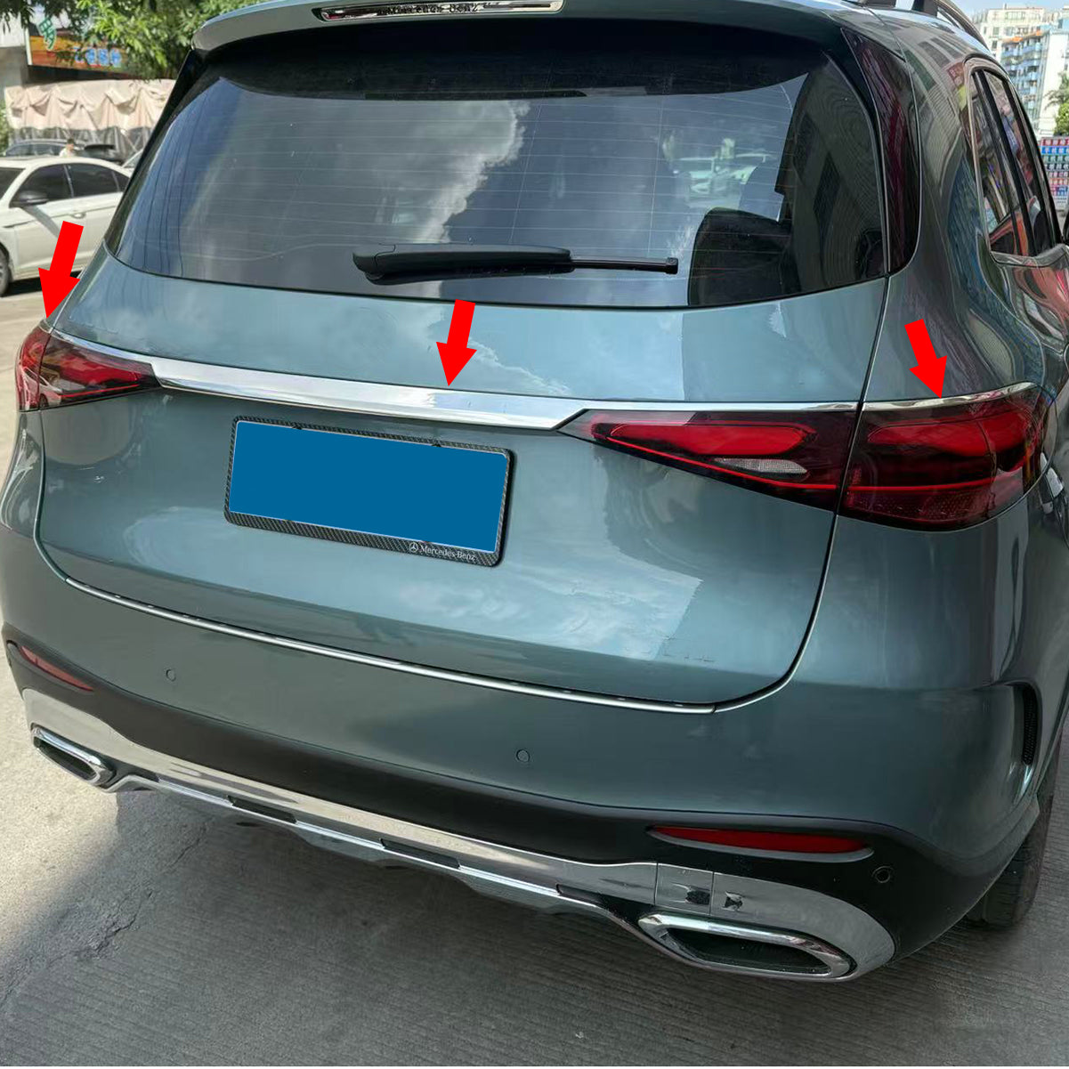 Fit for Mercedes-Benz New GLC GLC300 X254 2023 2024 2025 2026 Rear Tailgate Trunk Lid Moulding Trim Stainless Steel