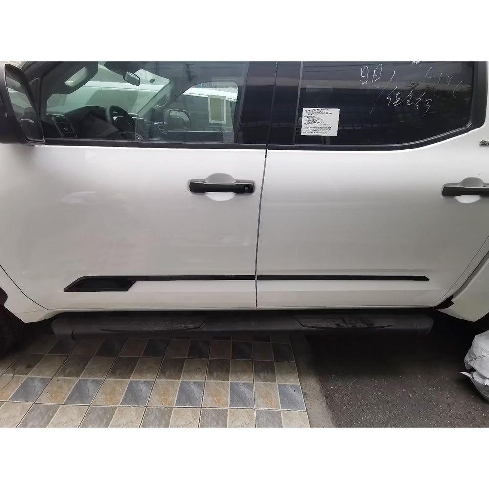 Toyota Tundra 2022 2023 Body Side Molding Door Guard Cover Trims Carbon Fiber Pattern