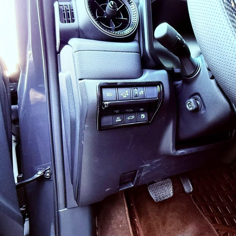 Fit for Toyota New Land Cruiser LC250 2024 2025 2026 Headlight Lamp Switch Control Odometer Button Cover Trims