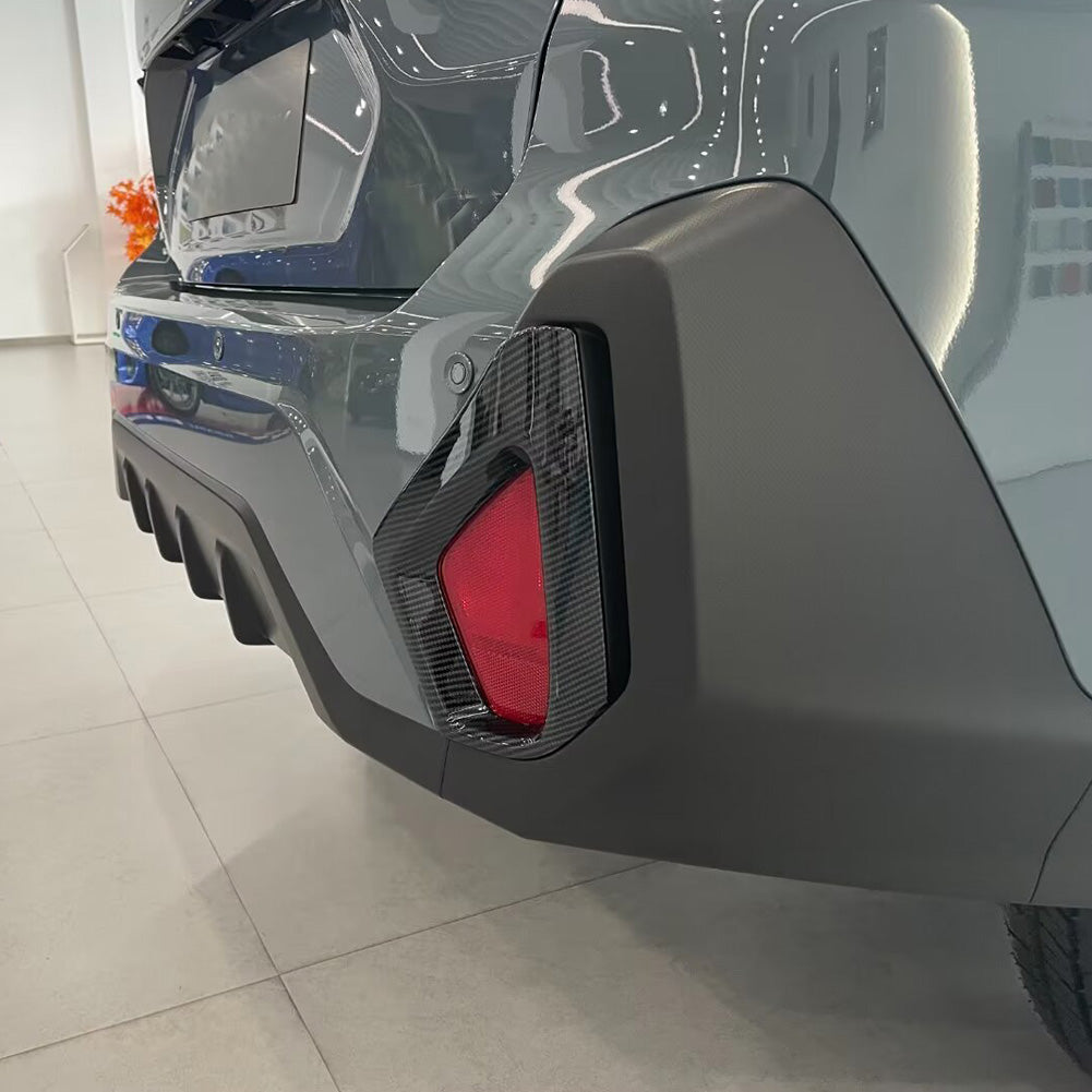 Fit for Subaru Crosstrek 2024 Rear Fog Light Cover Trims Carbon Fiber Design