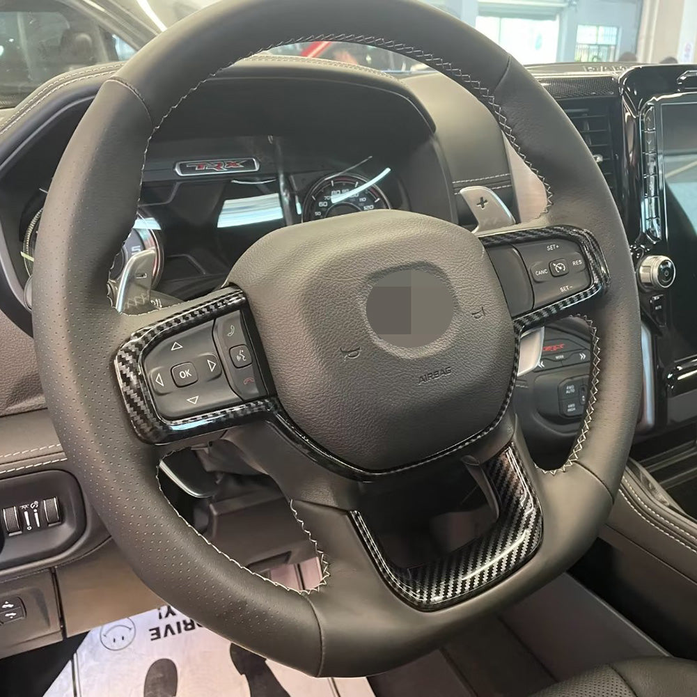 Fit for Dodge 2023 New Ram 1500 Wheel Steering Trim Panel Cover Trims