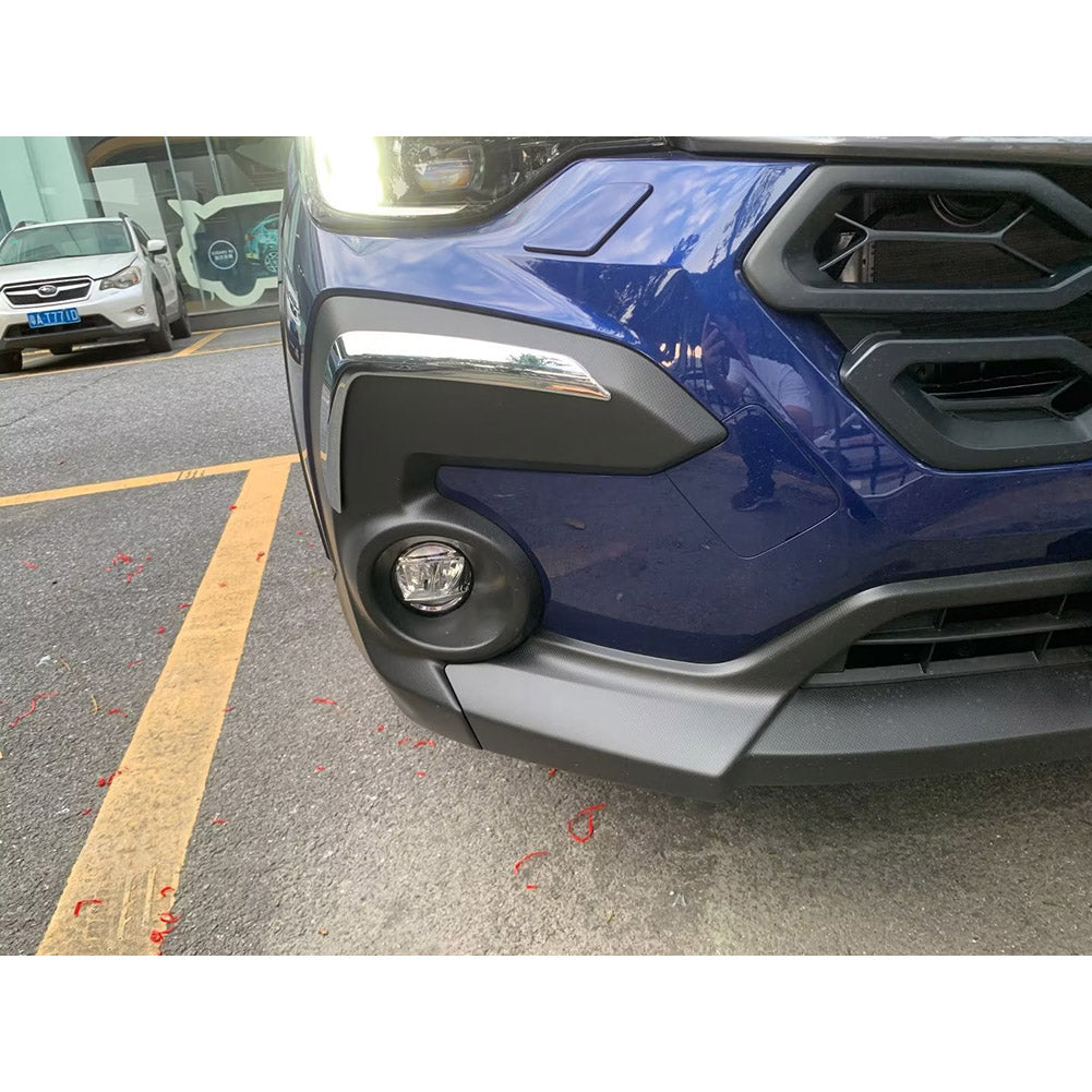 Fit for Subaru Crosstrek 2024 Chrome Front Fog Light Cover Bezel Trims