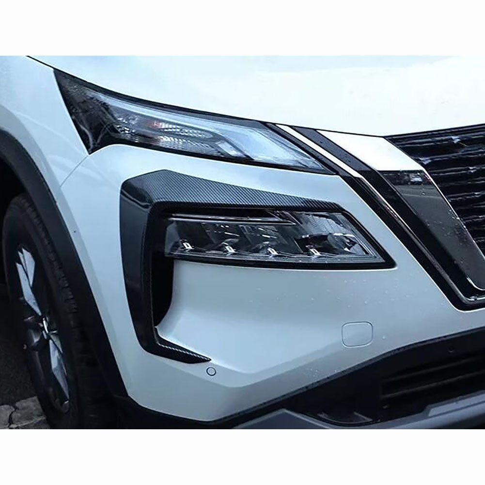 Fit for Nissan Rogue 2021 2022 2023 Front Fog Light Side Fender Vent Air Outlet Bezel Cover Trims