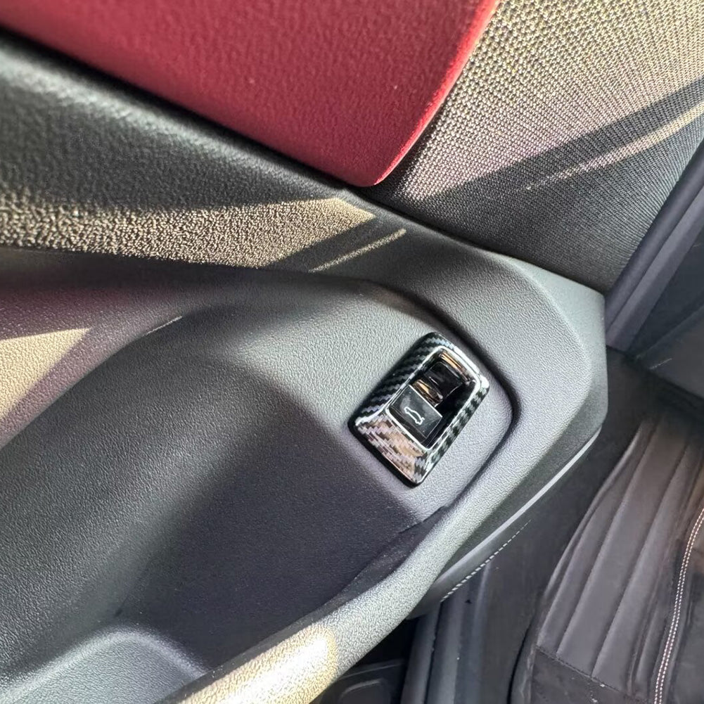 Fit for BMW 5 Series Sedan (G60) 530i 540i 2024 2025 Interior Tailgate Switch Panel Cover Trim Carbon Fibe Pattern