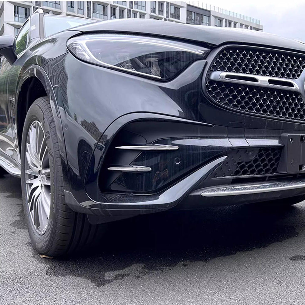 Fit for Mercedes-Benz GLC GLC300 X254 2023 2024 2025 2026 Front Fog Light Grill Mesh Cover Trims