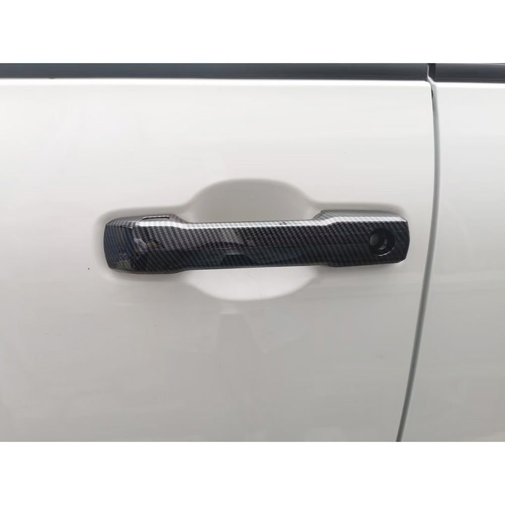 Toyota Tundra 2022 2023 Exterior Door Handle Bowl Cover Trims Carbon Fiber Pattern (Door Handle Cover)