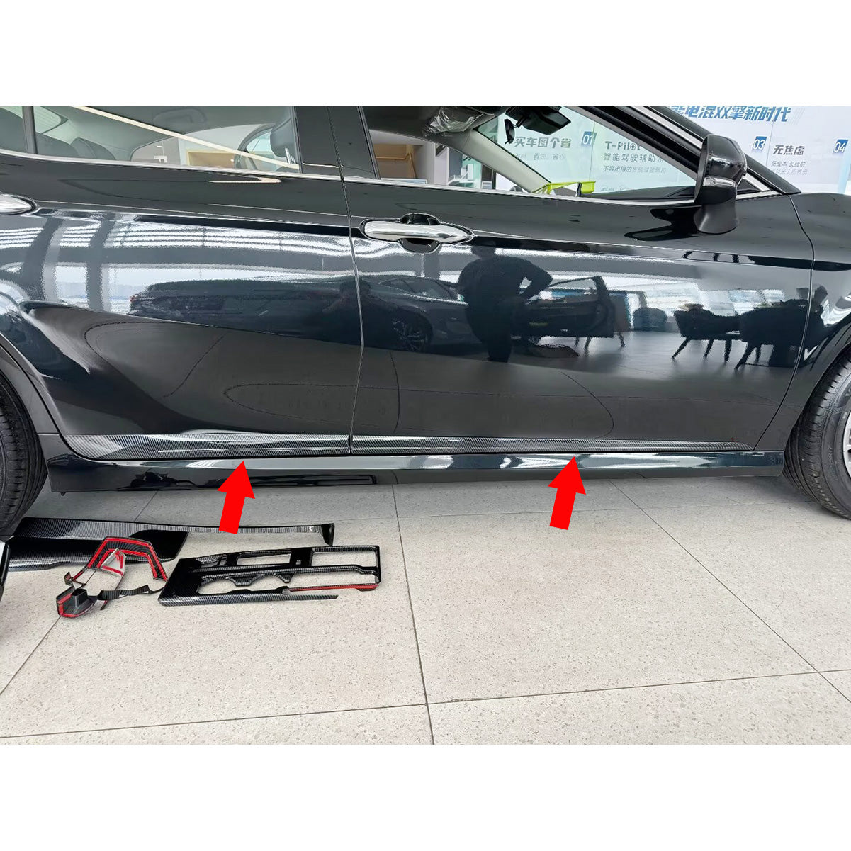 Fit for Toyota New Camry 2024 2025 2026 Body Side Molding Door Guard Cover Trims