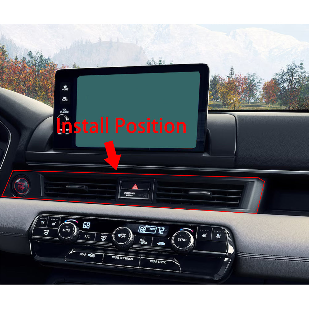 Fit for Honda New Pilot 2025 / Passport 2025 2026 Interior Front Center Control Air Condition Vent Cover Trim