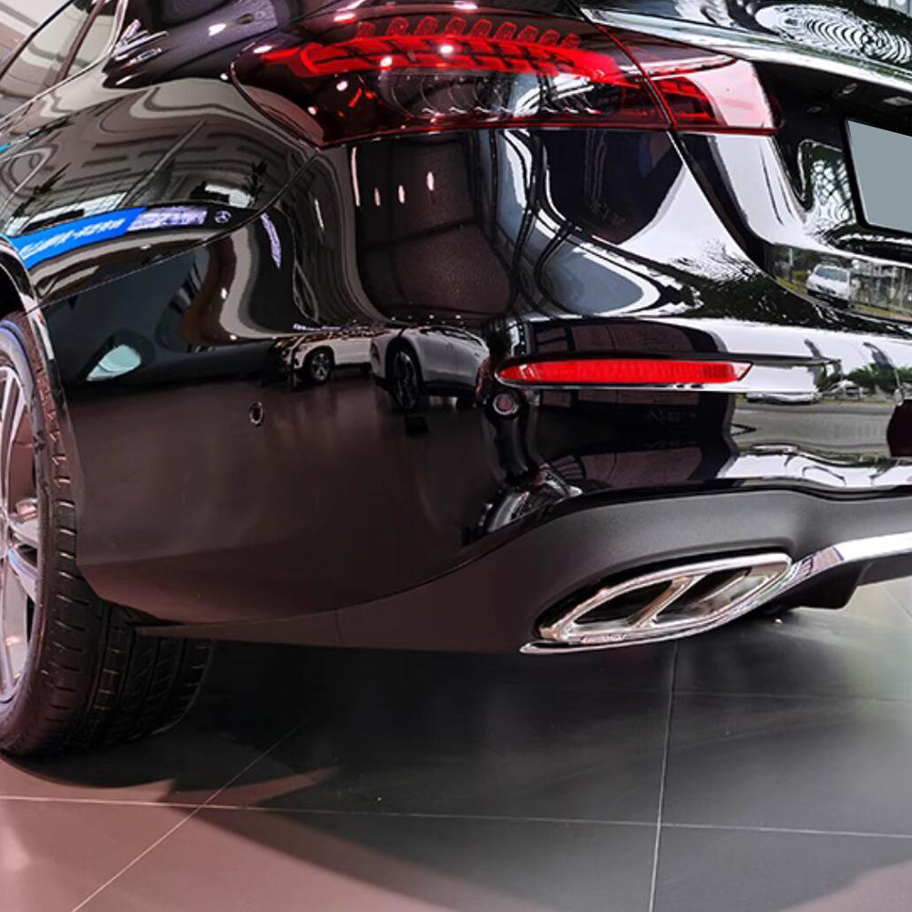 Fit  for Mercedes-Benz E-Class W214 E200 E300 E450 2023 2024 2025 Exhaust Muffler Pipe Tip Modling Cover Trims