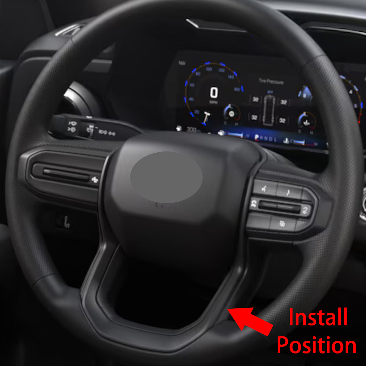 Fit for Chevrolet Chevy New Colorado 2024 2025 Wheel Steering Trim Panel Cover Trims