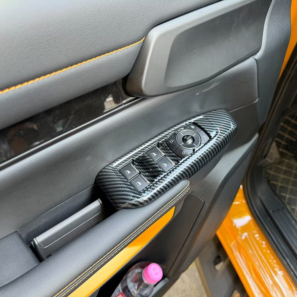 Fit for Ford Ranger 2024 2025 Interior Window Switch Plate Panel Cover Trims