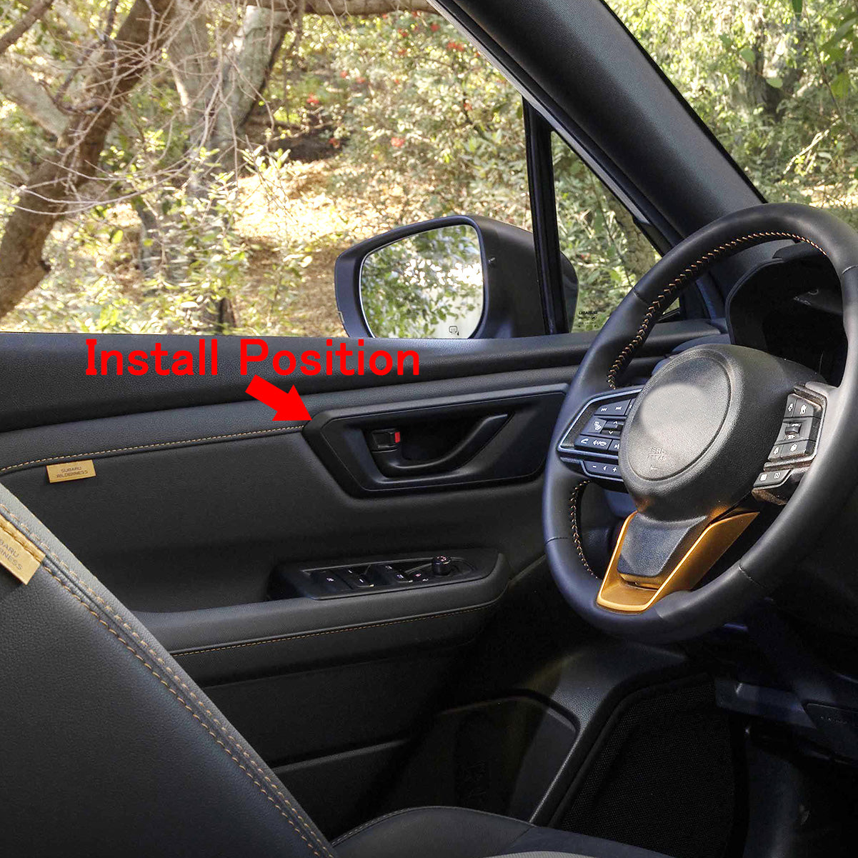 Fit for Subaru New Forester 2025 Interior Door Handle Bowl Panel Cover Trims