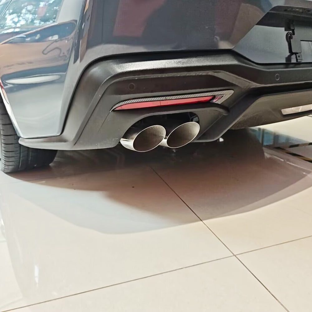 Fit for Ford New Mustang 2024 2025 2026 Rear Fog Light Cover Trims Carbon Fiber Pattern Design