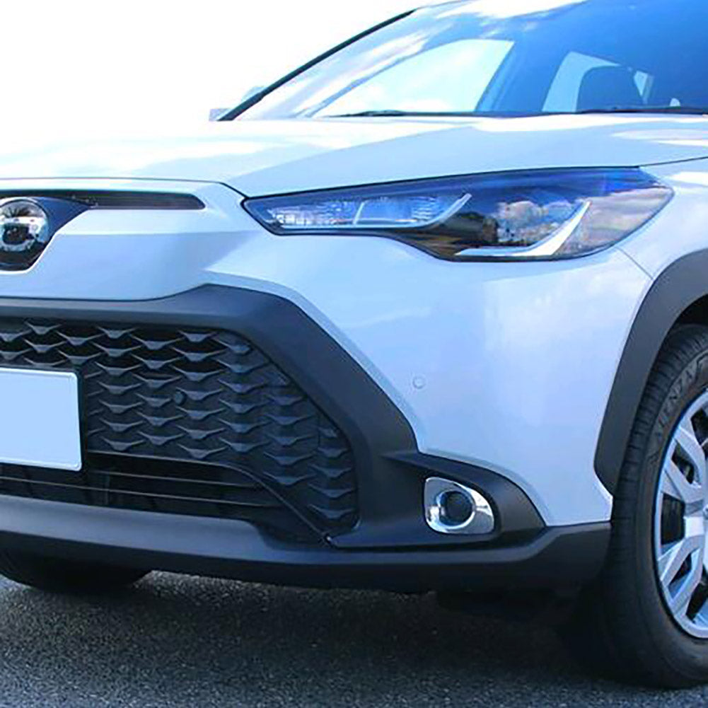 Fit for Toyota Corolla Cross Hybrid 2022 2023 2024 Front Fog Light Lamp Cover Trim ABS Chrome