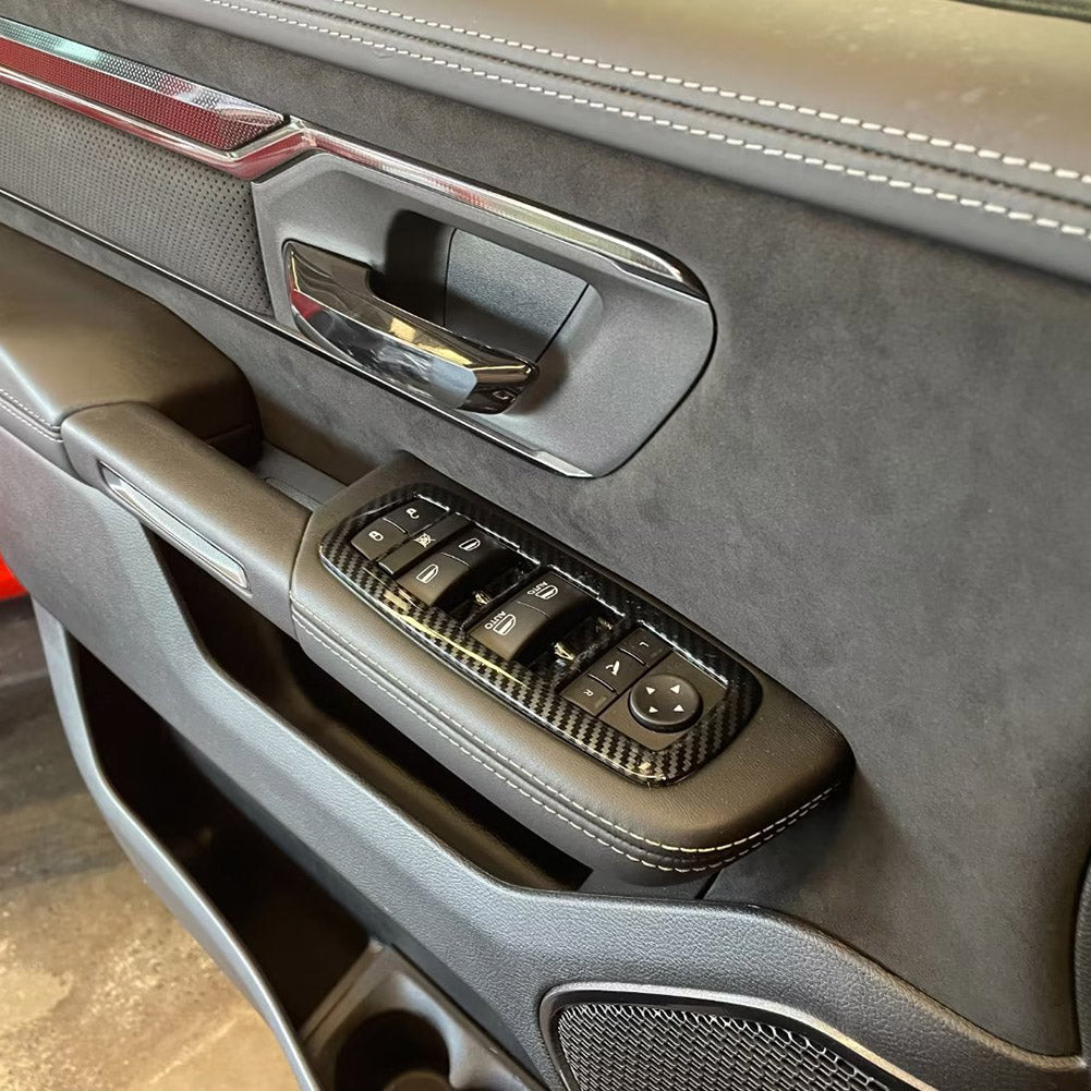 For Dodge 2023 New Ram 1500 Interior Window Switch Plate Panel Cover Trims